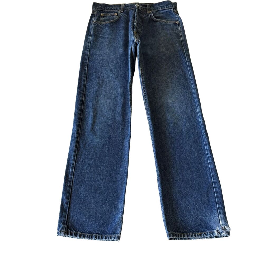 Vintage 90s Stussy International USA Made Jeans 32x31 Wide Leg Denim 32R